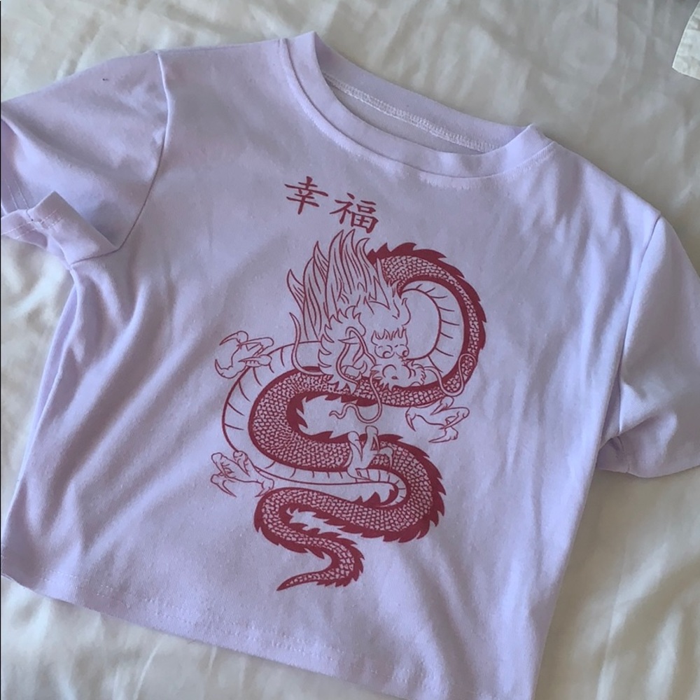 Lilac Dragon Crop Top